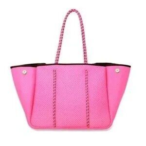 ANNABEL INGALL Sporty Spice Tote Neon Pink OS EUC